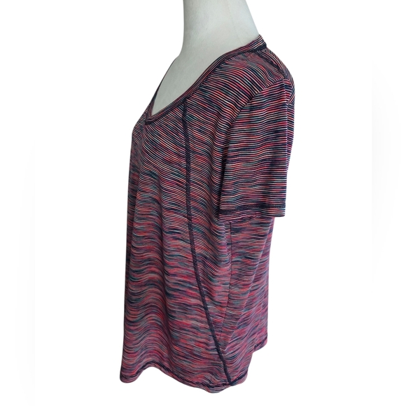 Xersion Women's V-Neck Short Sleeve Polyester Semi Fit Short Sleeve Size XL - Picture 4 of 8